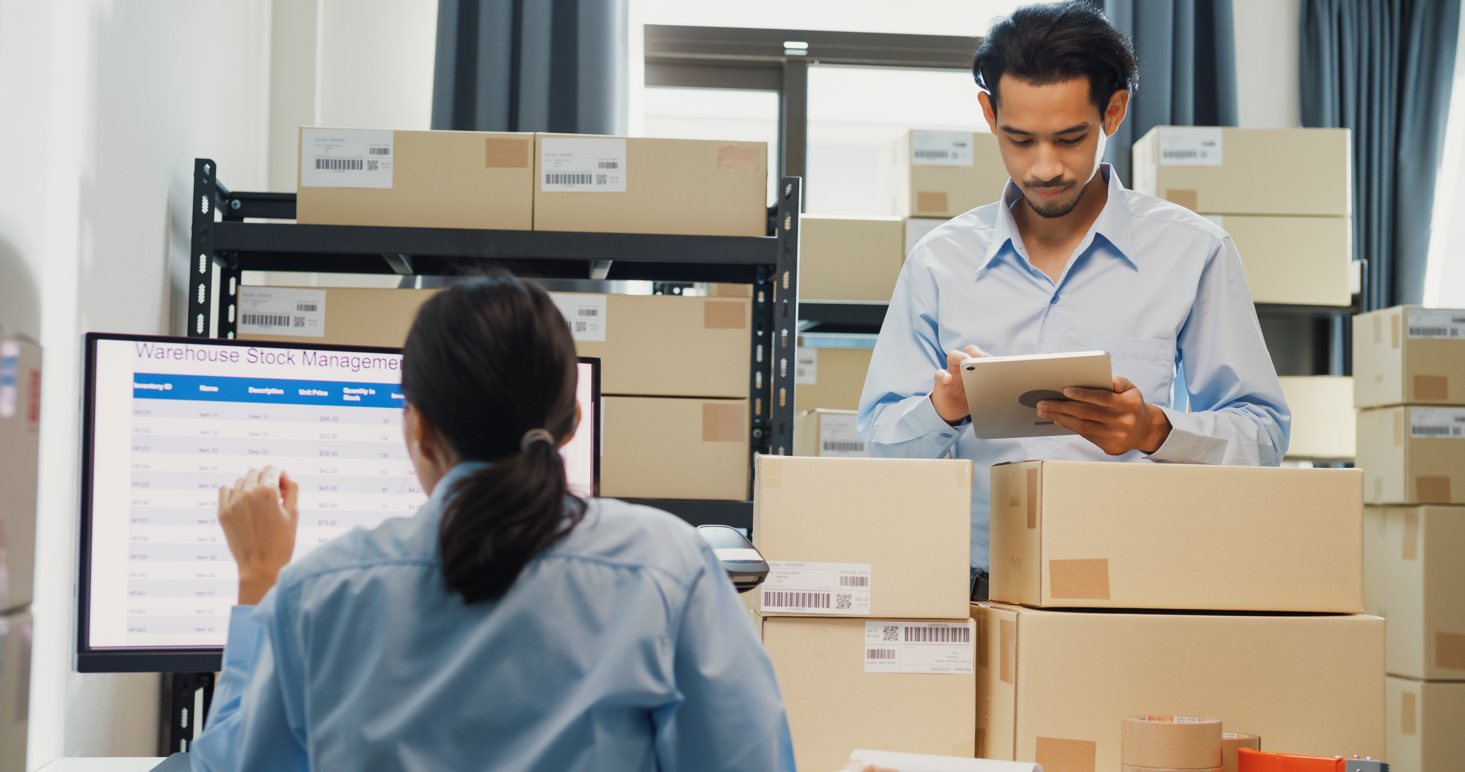 Enterprise Warehouse & Logistics background